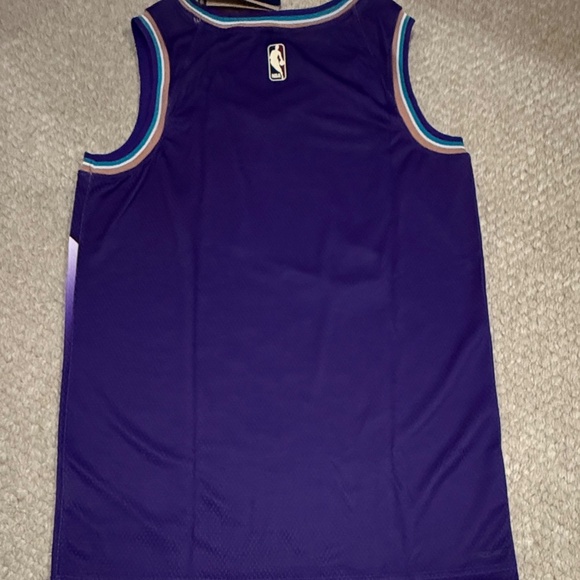 Nike NBA Jordan JAZZ BASKETBALL Purple Jersey City Edition Size S NWT - Picture 2 of 10